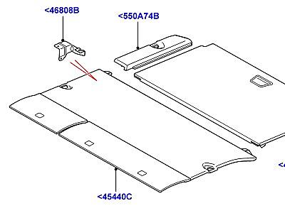 503ADQ ОТДЕЛКА БАГАЖНОГО ОТДЕЛЕНИЯ ПОЛ  Range Rover Sport (L320)