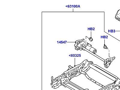 507AGB ОСНОВАНИЕ ПЕРЕДНЕГО СИДЕНЬЯ  Range Rover Sport (L320)