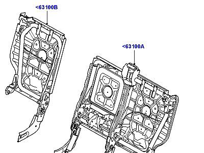 507AGJ СПИНКА ЗАДНЕГО СИДЕНЬЯ  Range Rover Sport (L320)