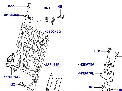507AHK РАМА ЗАДНЕГО СИДЕНЬЯ ЭЛЕМЕНТЫ ОТДЕЛКИ  Range Rover Sport (L320)