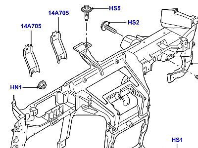 509AIK ПАНЕЛЬ ПРИБОРОВ НИЖНИЙ  Range Rover Sport (L320)