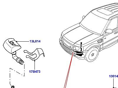 511AKC СИСТЕМА ОМЫВАНИЯ ФАР  Range Rover Sport (L320)