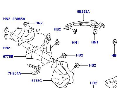519AMI БРЫЗГОВИКИ ТЕПЛОЗАЩИТНЫЕ ЭКРАНЫ  Range Rover Sport (L320)