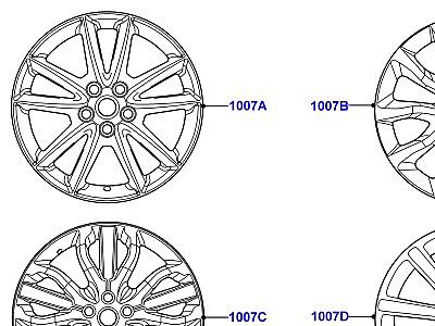 104ACW КОЛЕСА ИЗ АССОРТИМЕНТА АКСЕССУАРОВ АКСЕССУАРЫ  Range Rover Sport (L494)