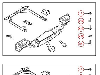 105ADC БУКСИРОВОЧНОЕ ОБОРУДОВАНИЕ АКСЕССУАРЫ  Range Rover Sport (L494)