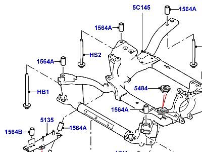 200AAF ПЕРЕД.ПОПЕРЕЧИНА+ШТАНГА СТАБИЛИЗАТ. ПОПЕРЕЧИНА  Range Rover Sport (L494)