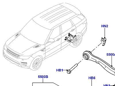 201AAX РЫЧАГИ ЗАДНЕЙ ПОДВЕСКИ  Range Rover Sport (L494)