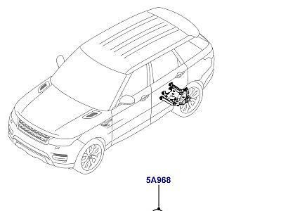 201ABA КУЛАК И СТУПИЦА ЗАДНЕГО КОЛЕСА  Range Rover Sport (L494)