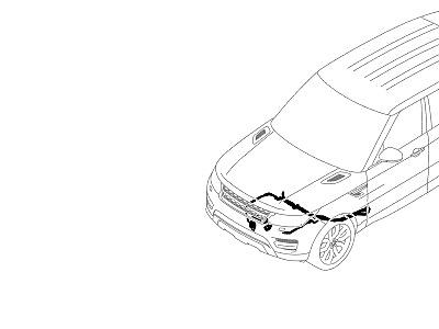 205ACW СИСТЕМА АКТИВНОЙ СТАБИЛИЗАЦИИ ТРУБОПРОВОДЫ ARC ПЕРЕДНИЙ  Range Rover Sport (L494)