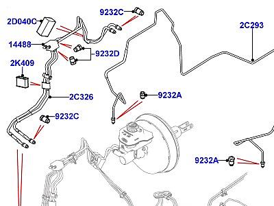 215AEZ ПЕРЕДНИЕ ТОРМОЗНЫЕ ТРУБОПРОВОДЫ  Range Rover Sport (L494)