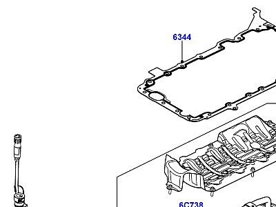 301ABDE МАСЛЯНЫЙ КАРТЕР, УКАЗАТЕЛЬ УРОВНЯ МАСЛА 4.4L DOHC ДИЗЕЛЬ V8 DITC  Range Rover Sport (L494)