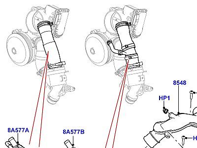 302ACA7 ТЕРМОСТАТ И КОРПУС ТЕРМОСТАТА 3.0L DOHC GDI SC V6 БЕНЗИН  Range Rover Sport (L494)