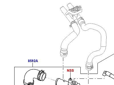 302ACCE ТЕРМОСТАТ И КОРПУС ТЕРМОСТАТА 4.4L DOHC ДИЗЕЛЬ V8 DITC  Range Rover Sport (L494)