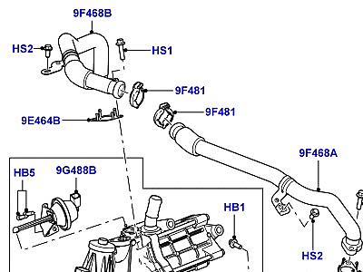 307AEB6 РЕЦИРКУЛЯЦИЯ ОТРАБОТАВШИХ ГАЗОВ 3.0 ДИЗЕЛЬ 24V DOHC TC  Range Rover Sport (L494)