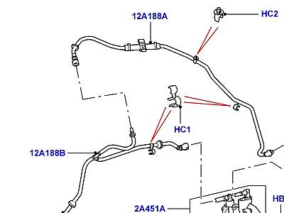 307AEK6 ВАКУУМНОЕ УПРАВЛ. И ВПУСК ВОЗДУХА 3.0 ДИЗЕЛЬ 24V DOHC TC ВАКУУМНЫЙ НАСОС И ШЛАНГИ  Range Rover Sport (L494)