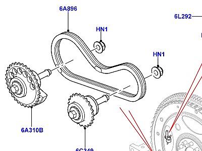 310AFF7 ВАЛЫ И ПРИВОД СИСТ.УРАВНОВЕШИВАНИЯ 3.0L DOHC GDI SC V6 БЕНЗИН  Range Rover Sport (L494)