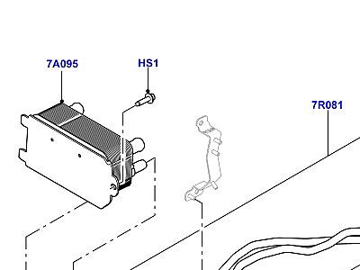 314AHCO СИСТЕМЫ ОХЛАЖДЕНИЯ КОРОБКИ ПЕРЕДАЧ 8 SPEED AUTO TRANSMISSION  Range Rover Sport (L494)