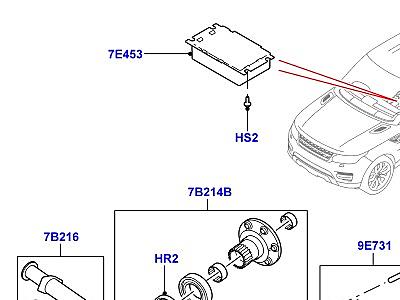 318AIES ВПУСКНЫЕ ЭЛЕМЕНТЫ РАЗДАТОЧНОЙ КОРОБКИ TRANSMISSION CASE  Range Rover Sport (L494)