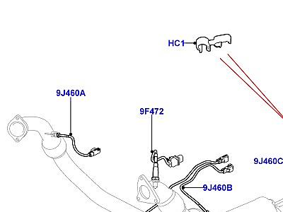 321AIQ6 СИСТЕМА ВЫПУСКА 3.0 ДИЗЕЛЬ 24V DOHC TC ДАТЧИКИ СИСТЕМА ВЫПУСКА ОТРАБОТАВШИХ ГАЗОВ  Range Rover Sport (L494)