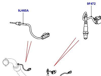 321AIS6 СИСТЕМА ВЫПУСКА 3.0 ДИЗЕЛЬ 24V DOHC TC ДАТЧИКИ СИСТЕМА ВЫПУСКА ОТРАБОТАВШИХ ГАЗОВ  Range Rover Sport (L494)