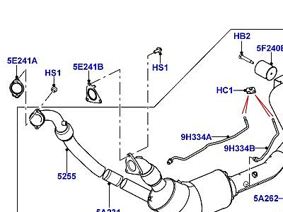 321AIT6 СИСТЕМА ВЫПУСКА 3.0 ДИЗЕЛЬ 24V DOHC TC ПЕРЕДНЯЯ СЕКЦИЯ  Range Rover Sport (L494)