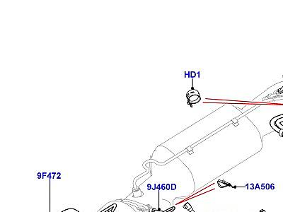 321AIUE СИСТЕМА ВЫПУСКА 4.4L DOHC ДИЗЕЛЬ V8 DITC ДАТЧИКИ СИСТЕМА ВЫПУСКА ОТРАБОТАВШИХ ГАЗОВ  Range Rover Sport (L494)