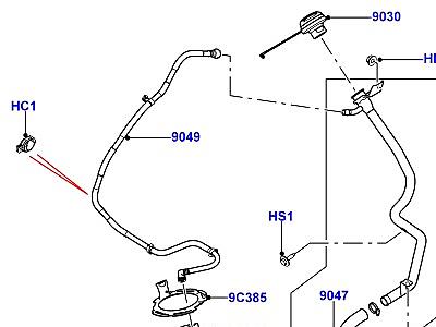 323AJKE ТОПЛИВНЫЙ БАК И СОПУТСТВУЮЩИЕ ЭЛЕМЕНТЫ 4.4L DOHC ДИЗЕЛЬ V8 DITC  Range Rover Sport (L494)