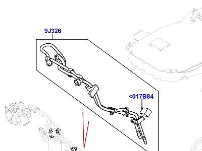 323AJW6 ТОПЛИВНЫЕ МАГИСТРАЛИ 3.0 ДИЗЕЛЬ 24V DOHC TC ЗАДНИЙ  Range Rover Sport (L494)