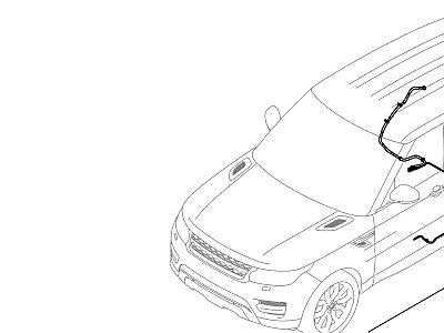 323AKBI ТОПЛИВНЫЕ МАГИСТРАЛИ 5.0L OHC SGDI SC V8 БЕНЗИН, ЗАДНИЙ  Range Rover Sport (L494)