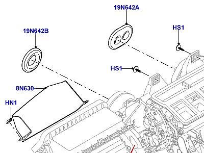 401AAQ ВНЕШНИЕ ЭЛЕМЕНТЫ ОТОПИТЕЛЯ И КОНДИЦИОНЕРА ГЛАВНЫЙ БЛОК  Range Rover Sport (L494)