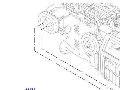 401ABE ШЛАНГИ ОТОПИТЕЛЯ ПЕРЕДНИЙ  Range Rover Sport (L494)