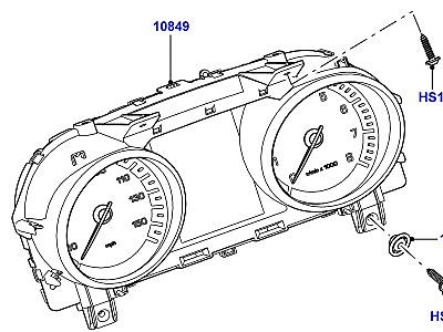 404ACI ЩИТОК ПРИБОРОВ  Range Rover Sport (L494)