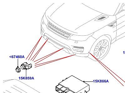 405ACL СИСТЕМА ПОМОЩИ ПРИ ПАРКОВКЕ  Range Rover Sport (L494)