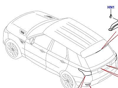 416AEX ЗАДНИЕ ФОНАРИ  Range Rover Sport (L494)