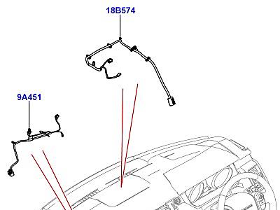 418AFQ ЭЛЕКТРОПР.НА ДВИГАТ.И ПЕРЕГОРОДКЕ ПАНЕЛЬ ПРИБОРОВ  Range Rover Sport (L494)