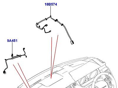 418AFR ЭЛЕКТРОПР.НА ДВИГАТ.И ПЕРЕГОРОДКЕ ПАНЕЛЬ ПРИБОРОВ  Range Rover Sport (L494)