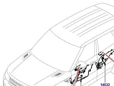 418AGK ЭЛЕКТРОПРОВОДКА КУЗОВА И ЗАДКА ПЕРЕДНИЕ И ЗАДНИЕ ДВЕРИ  Range Rover Sport (L494)