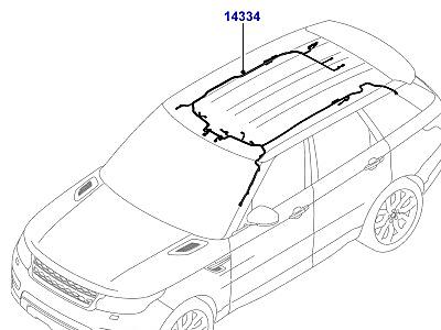 418AGM ЭЛЕКТРОПРОВОДКА КУЗОВА И ЗАДКА КРЫШКА  Range Rover Sport (L494)