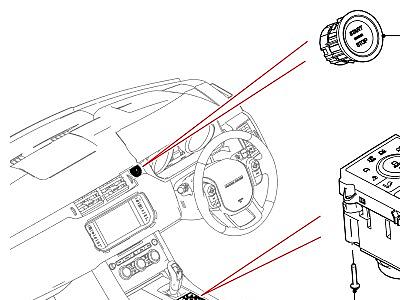420AHR ПЕРЕКЛЮЧАТЕЛИ КОНСОЛЬ  Range Rover Sport (L494)