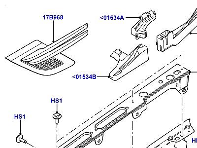 501AAY ПЕРЕГОРОДКА И ПЕРЕДНИЕ КРЫЛЬЯ  Range Rover Sport (L494)