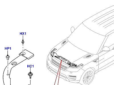 501ABI КРЫШКИ В МОТОРНОМ ОТСЕКЕ  Range Rover Sport (L494)