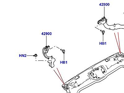 502ABT ДВЕРЬ БАГАЖНОГО ОТДЕЛЕНИЯ ДВЕРЬ И КРЕПЛЕНИЯ  Range Rover Sport (L494)