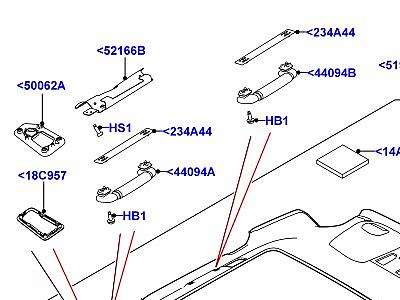 503ACI ПОТОЛ.ОБШИВКА И СОЛНЦЕЗАЩ.ШТОРКИ  Range Rover Sport (L494)