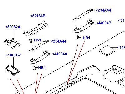 503ACJ ПОТОЛ.ОБШИВКА И СОЛНЦЕЗАЩ.ШТОРКИ  Range Rover Sport (L494)