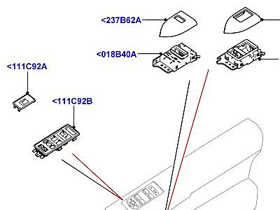 503ACR УСТАНОВКА ОТДЕЛКИ ПЕРЕДНЕЙ ДВЕРИ ДЛЯ ПЕРЕКЛЮЧАТЕЛЕЙ  Range Rover Sport (L494)