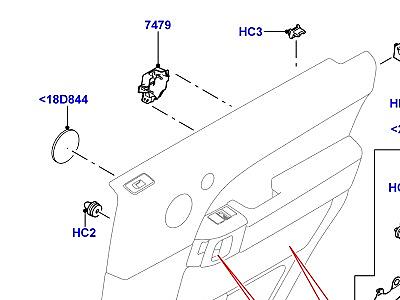 503ACV УСТАНОВКА ОТДЕЛКИ ЗАДНЕЙ ДВЕРИ  Range Rover Sport (L494)