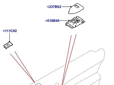 503ACW УСТАНОВКА ОТДЕЛКИ ЗАДНЕЙ ДВЕРИ ДЛЯ ПЕРЕКЛЮЧАТЕЛЕЙ  Range Rover Sport (L494)