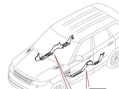 503ADC БОКОВАЯ ОТДЕЛКА ПОРОГ  Range Rover Sport (L494)