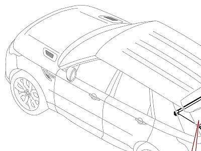 503ADP ОТДЕЛКА БАГАЖНОГО ОТДЕЛЕНИЯ ВЕРХНИЙ БАГАЖНЫЙ ЛОТОК  Range Rover Sport (L494)