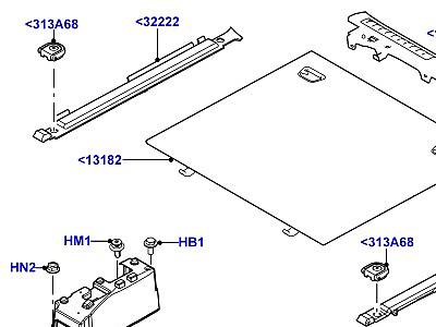 503ADQ ОТДЕЛКА БАГАЖНОГО ОТДЕЛЕНИЯ ПОЛ  Range Rover Sport (L494)